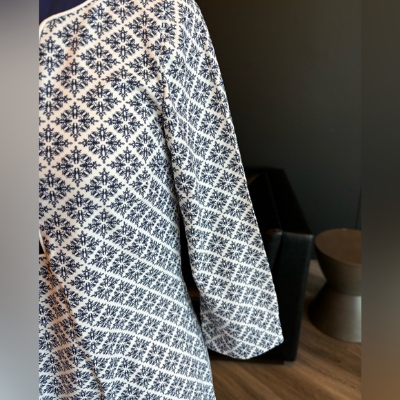 Smart navy & white Tunic Dress in UPF 50 fabric. - Picture 3 of 9